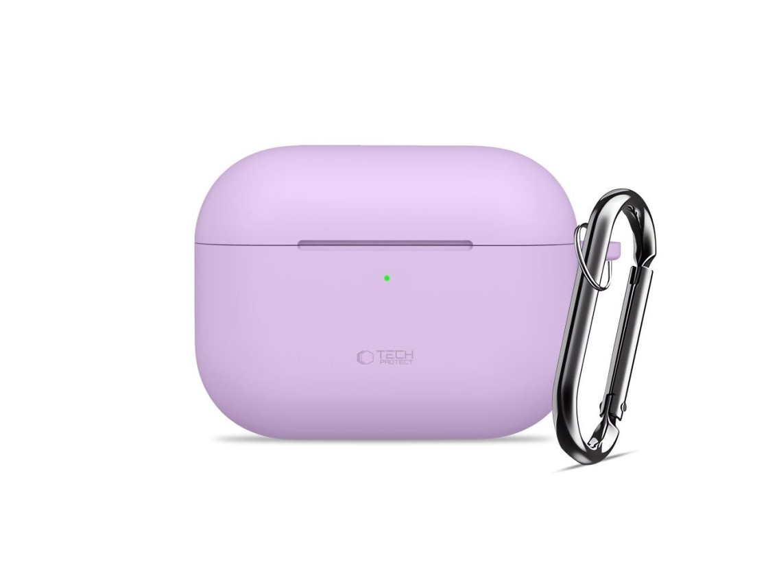 Tech-Protect Silicone Hook Case for AirPods Pro - Purple