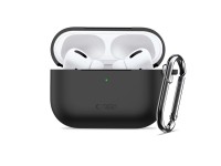 Capa de silicone com gancho Tech-Protect para AirPods Pro 3 - Preta Capa de silicone com gancho Tech-Protect para AirPods Pro 3 - Preta