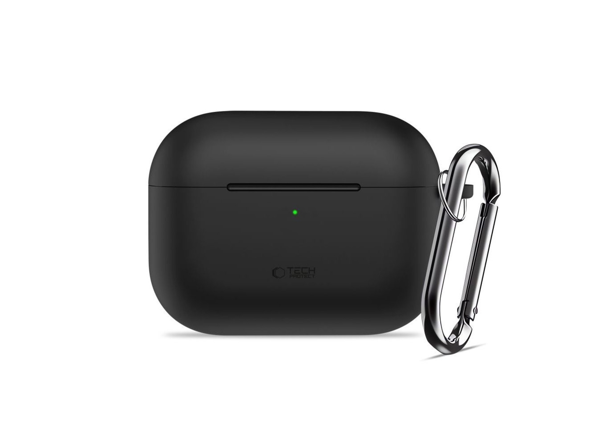 Capa de silicone com gancho Tech-Protect para AirPods Pro 3 - Preta