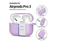 Tech-Protect Silicone Hook Case for AirPods Pro - Purple Tech-Protect Silicone Hook Case for AirPods Pro - Purple
