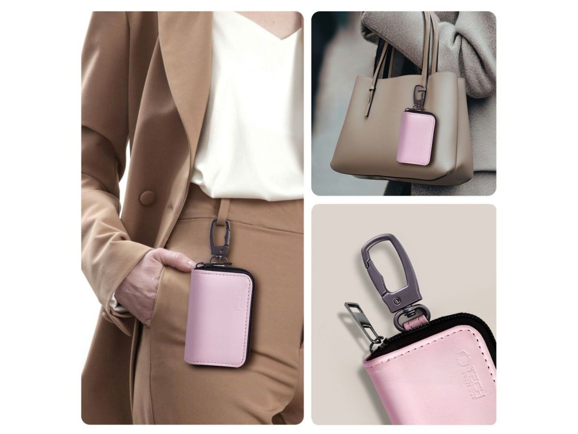 Tech-Protect KLR300 RFID Blocking Car Key Case - Pink