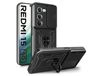 Tech-Protect CamShield Pro Case for Xiaomi Redmi 15 4G / 5G - Black Tech-Protect CamShield Pro Case for Xiaomi Redmi 15 4G / 5G - Black