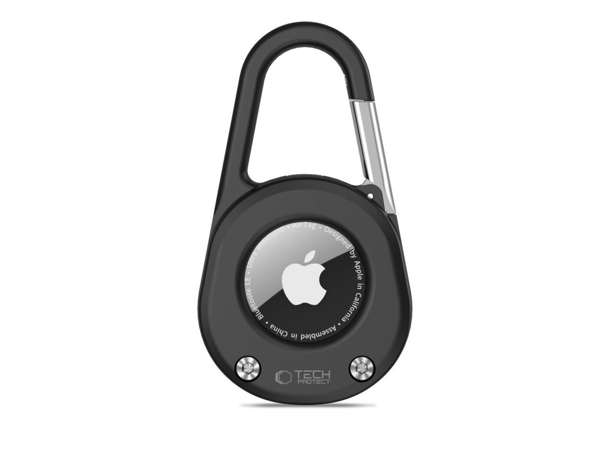 Tech-Protect Slidelock Carabiner Keychain Case for Apple AirTag 1/2 - Black