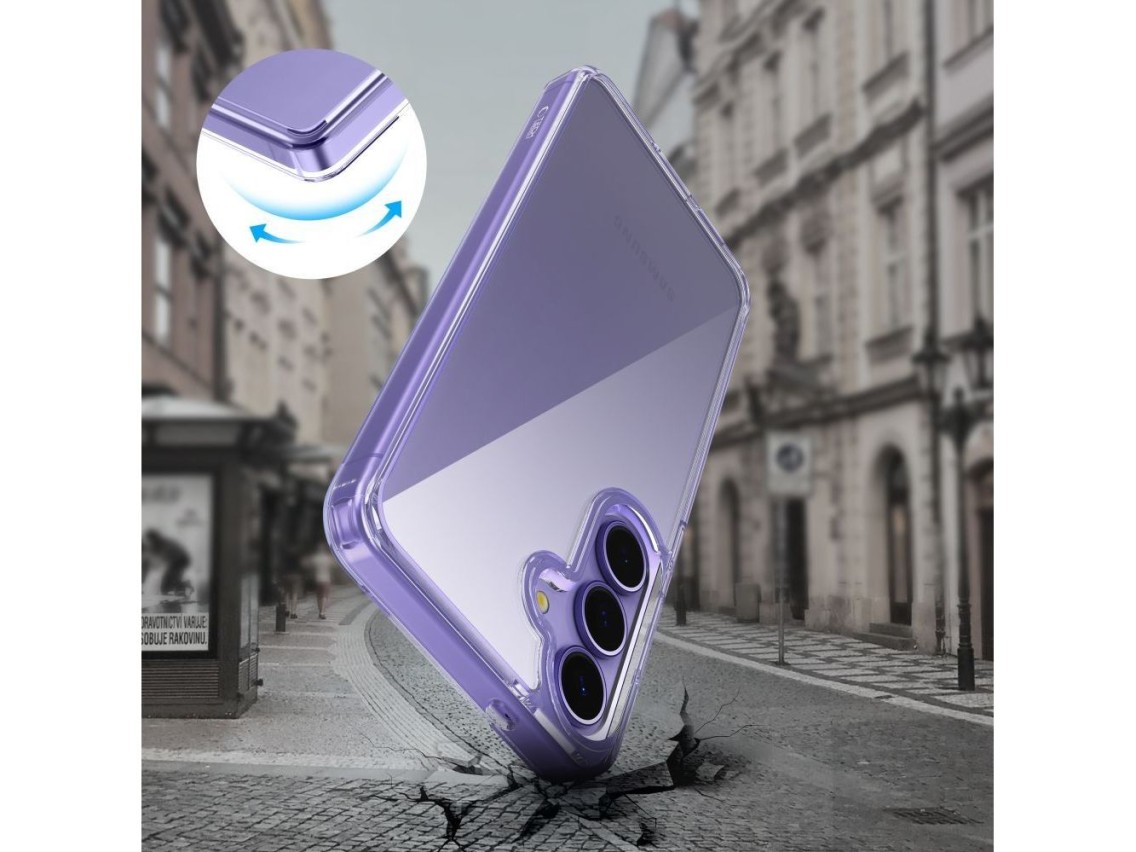 Tech-Protect FlexAir Hybrid Case for Samsung Galaxy S25 FE - Transparent