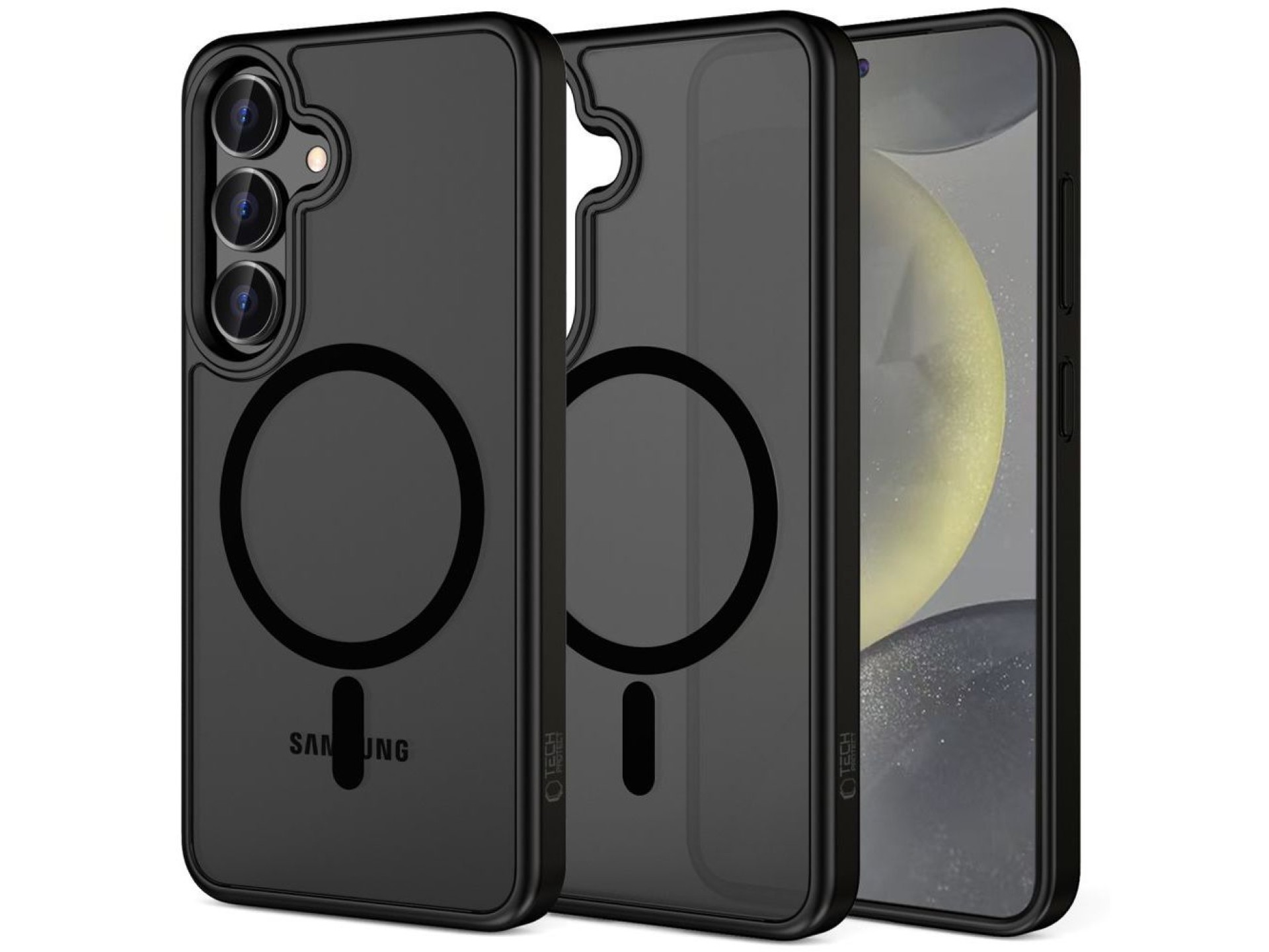 Tech-Protect MagMat MagSafena Samsung Galaxy S25 FE Case - Matte Black