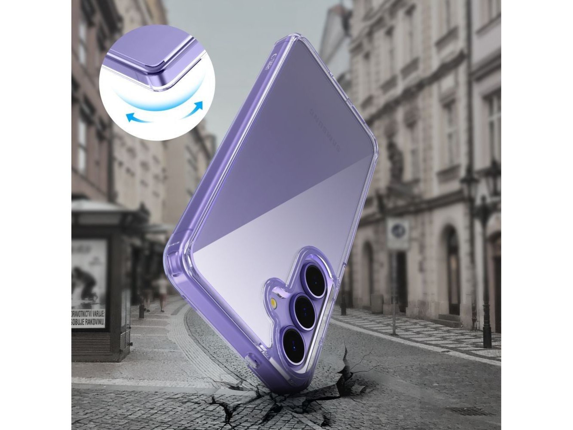 Tech-Protect FlexAir Hybrid Case for Samsung Galaxy S25 FE - Transparent