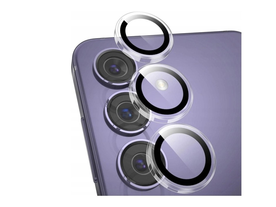 Kit com 3 películas de vidro temperado Tech-Protect Easy Set+ para Samsung Galaxy S25 FE - transpare