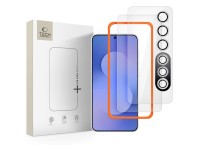 Kit com 3 películas de vidro temperado Tech-Protect Easy Set+ para Samsung Galaxy S25 FE - transpare Kit com 3 películas de vidro temperado Tech-Protect Easy Set+ para Samsung Galaxy S25 FE - transpare