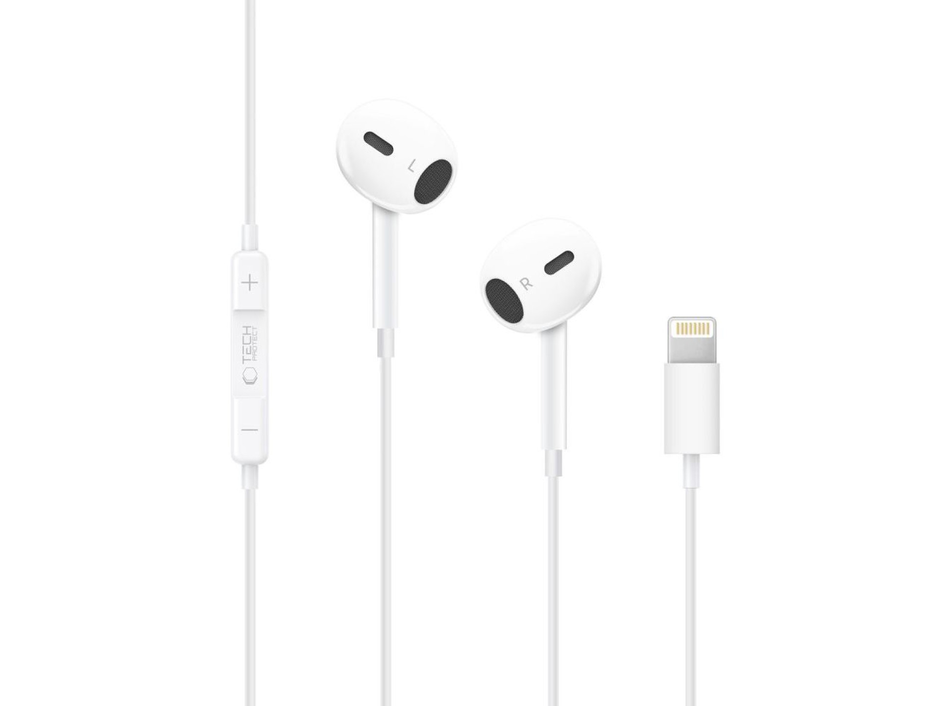 Fones de ouvido Tech-Protect Ultraboost Core G2 Lightning - Branco
