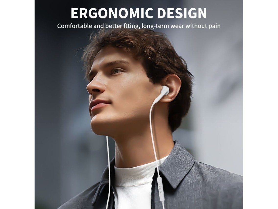 Fones de ouvido Tech-Protect Ultraboost Core G2 Lightning - Branco