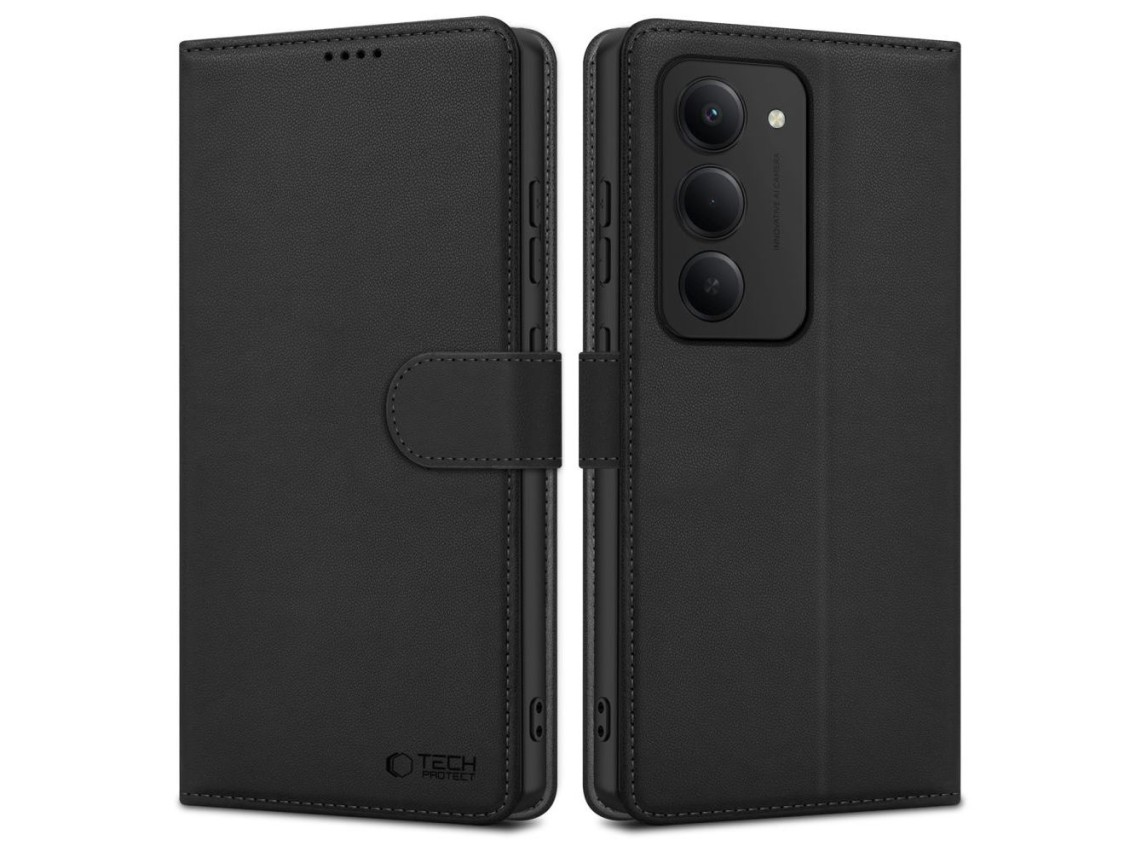 Tech-Protect Wallet Case for Xiaomi Redmi 15 4G / 5G - Black