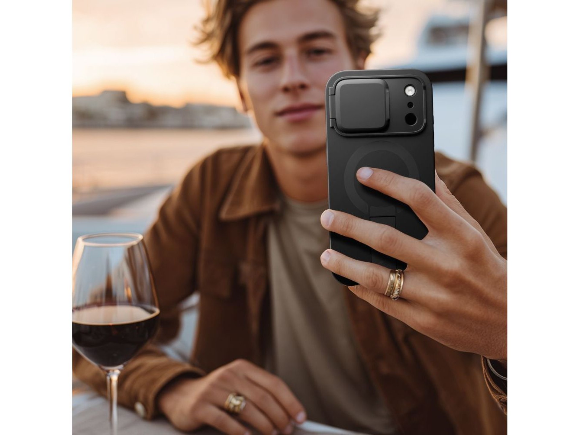 Tech-Protect Kevlar Aura MagSafe Case for iPhone 17 Pro - Black
