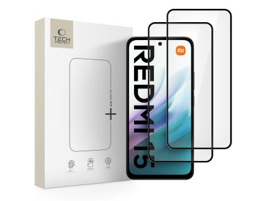 Protector de pantalla de vidrio templado Tech-Protect Glass Fit+ (paquete de 2) para Xiaomi Redmi 15 Protector de pantalla de vidrio templado Tech-Protect Glass Fit+ (paquete de 2) para Xiaomi Redmi 15