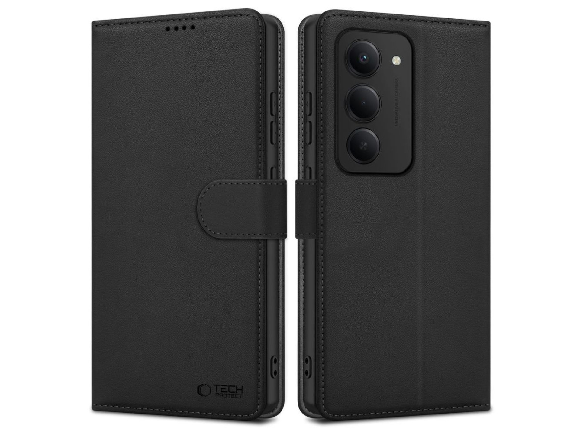 Tech-Protect Wallet Case for Xiaomi Redmi 15 4G / 5G - Black