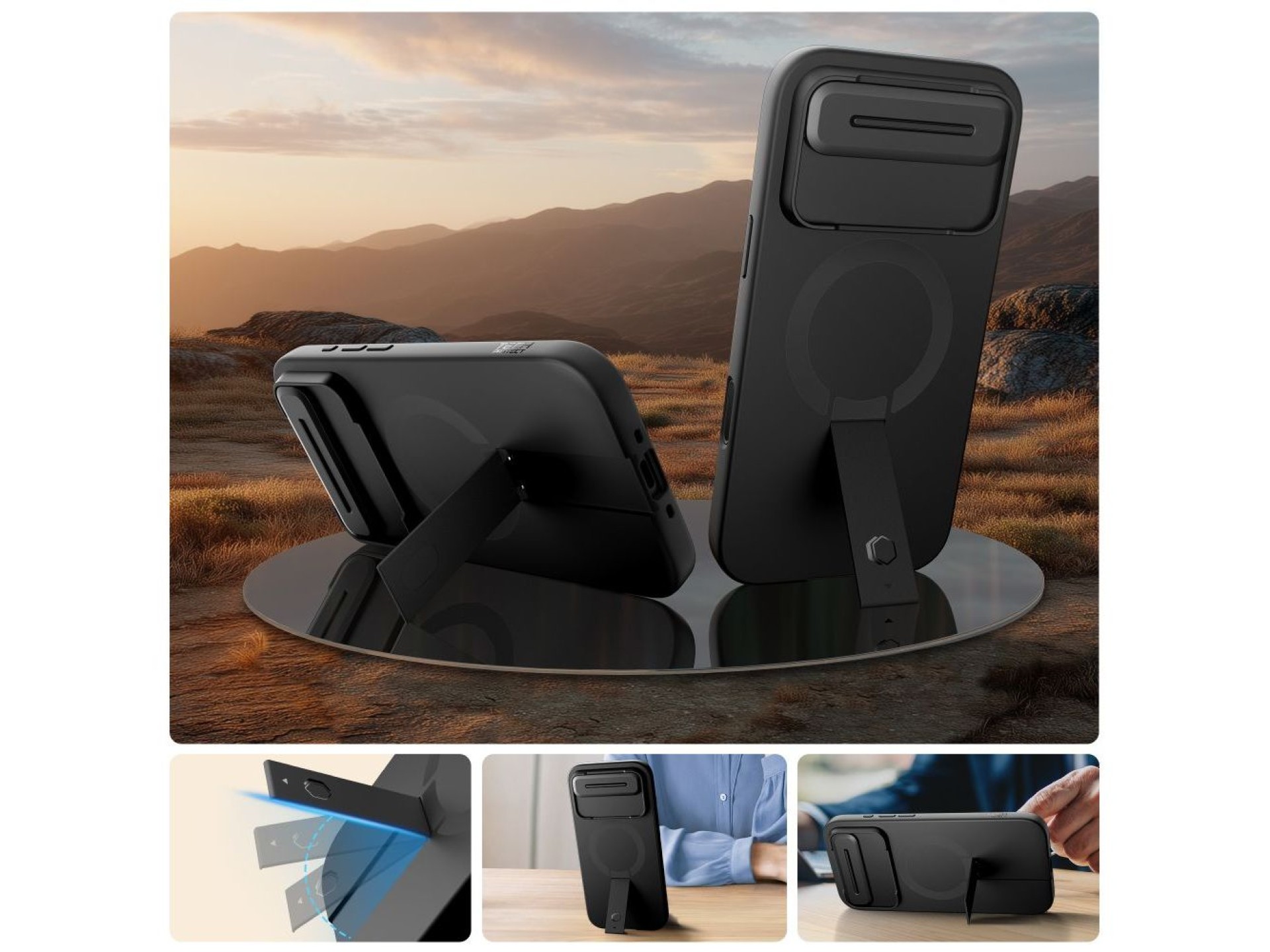 Tech-Protect Kevlar Aura MagSafe Case for iPhone Air - Black