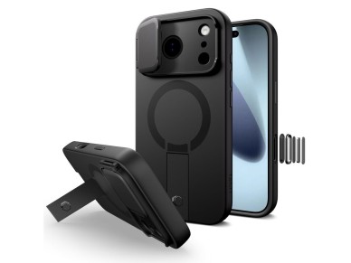 Tech-Protect Kevlar Aura MagSafe Case for iPhone 17 Pro - Black Tech-Protect Kevlar Aura MagSafe Case for iPhone 17 Pro - Black