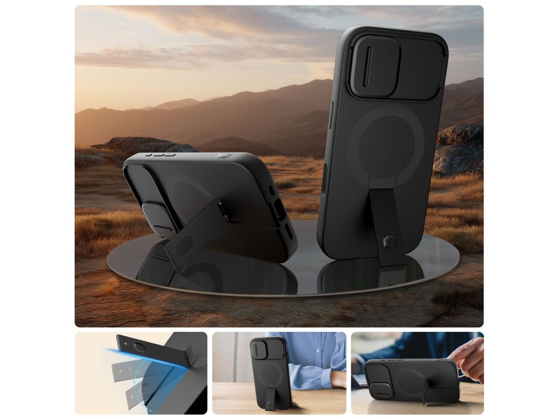 Funda Tech-Protect Kevlar Aura MagSafe para iPhone 17 - Negra