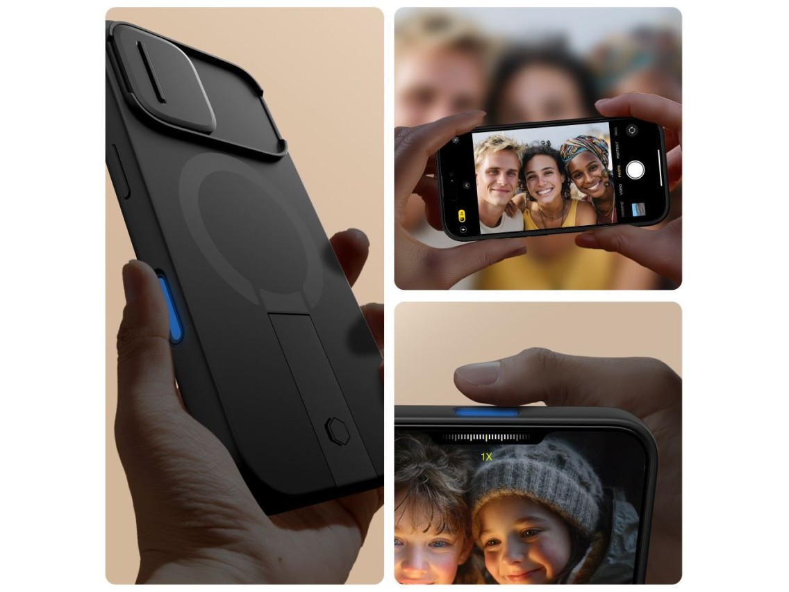 Funda Tech-Protect Kevlar Aura MagSafe para iPhone 17 - Negra