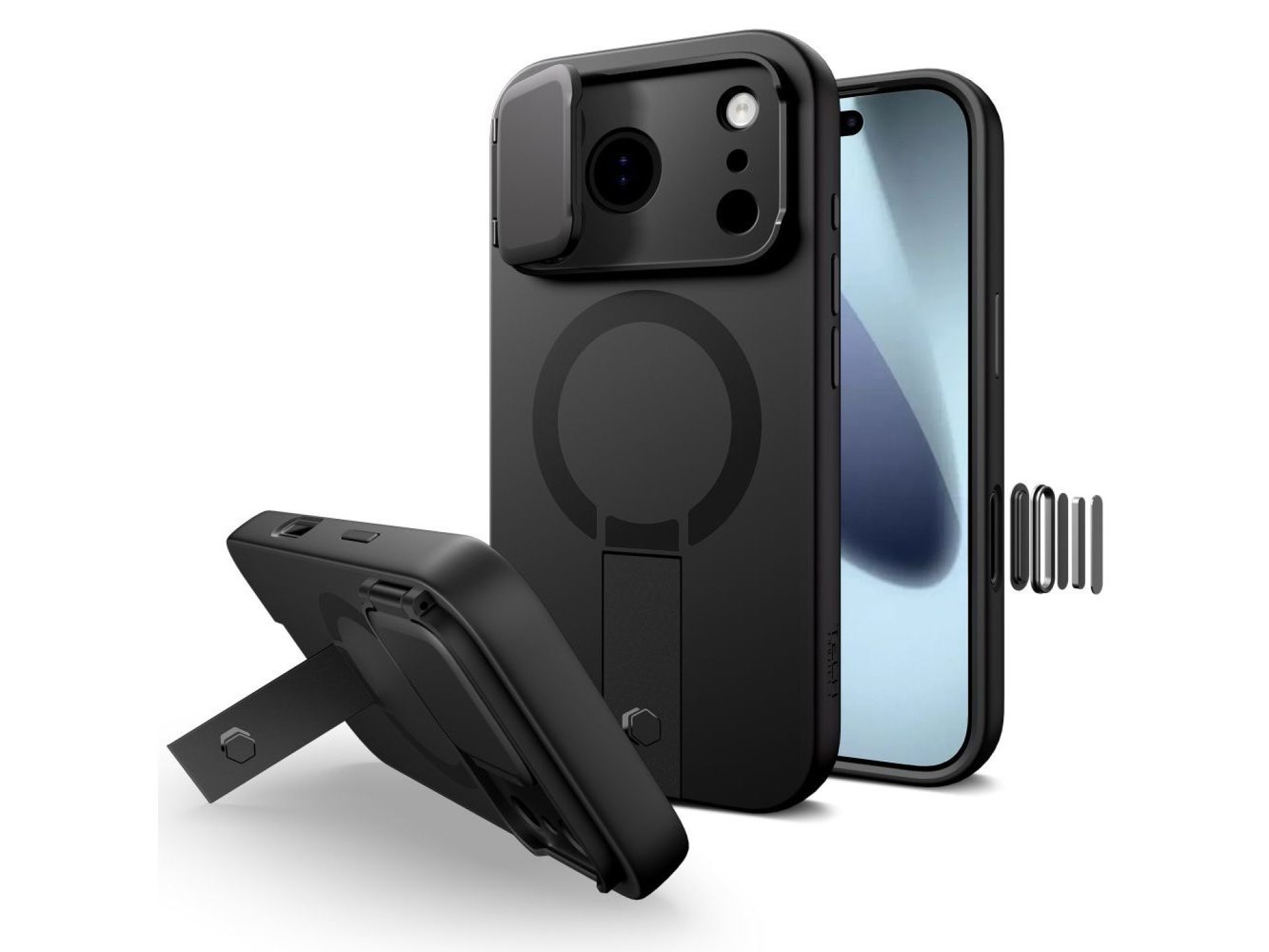 Tech-Protect Kevlar Aura MagSafe Case for iPhone 17 Pro - Black