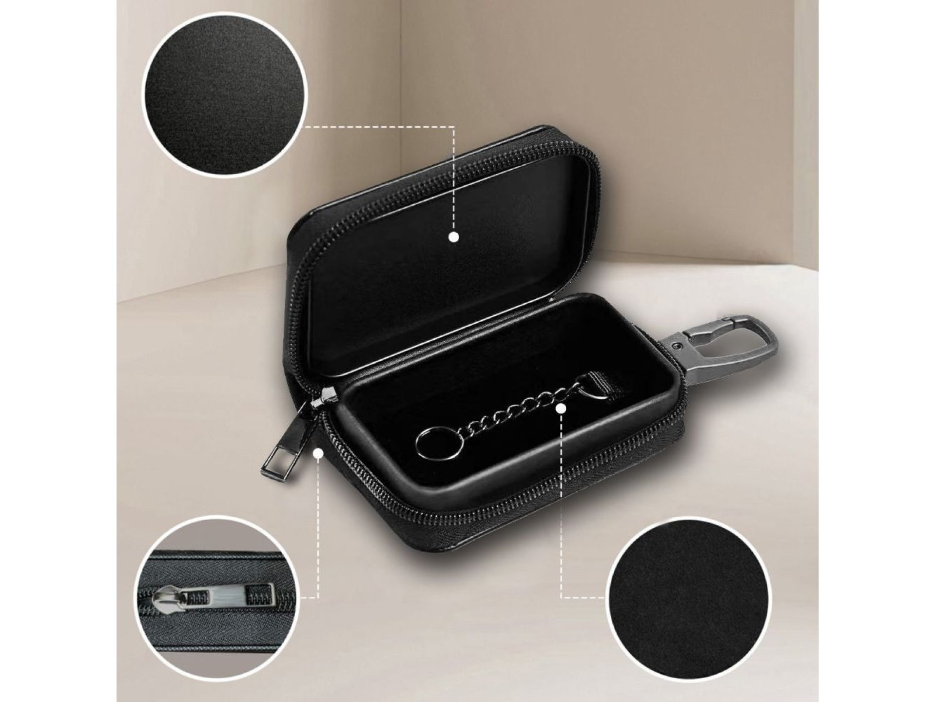 Tech-Protect KLR300 RFID Blocking Car Key Case - Black