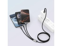 Cabo Tech-Protect UltraBoost DNA 3 em 1 USB-C / Micro-USB / Lightning de 120 cm - cinza Cabo Tech-Protect UltraBoost DNA 3 em 1 USB-C / Micro-USB / Lightning de 120 cm - cinza