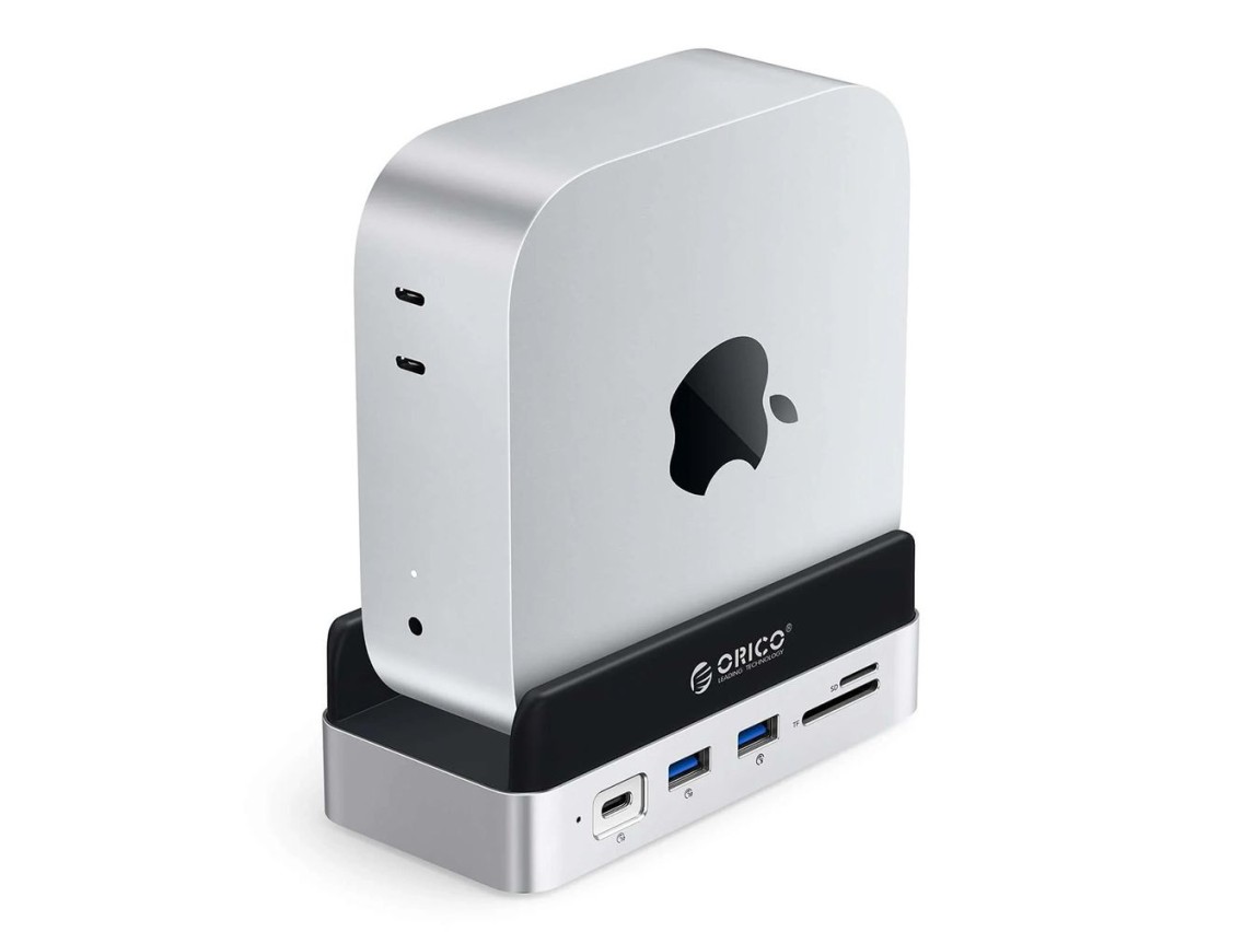 Orico MiniDock 10-in-1 Docking Station with SSD Hard Drive Bay - Silver