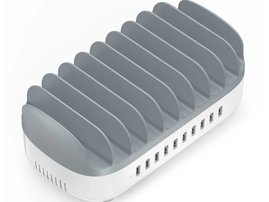 Estación de carga inteligente Orico DUK-10P-V1 con 10 puertos USB-A - Blanca Estación de carga inteligente Orico DUK-10P-V1 con 10 puertos USB-A - Blanca