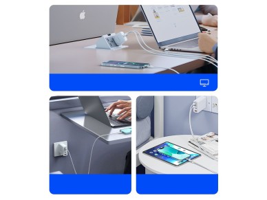 Orico CDX 60W 3A Power Delivery USB-C - Cable USB-C de 1 m - Blanco