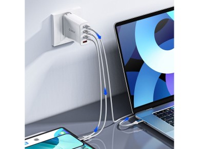 Orico CDX 60W 3A Power Delivery USB-C - Cable USB-C de 1 m - Blanco