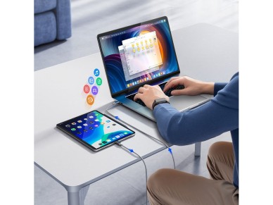 Orico CDX 60W 3A Power Delivery USB-C - Cable USB-C de 1 m - Blanco