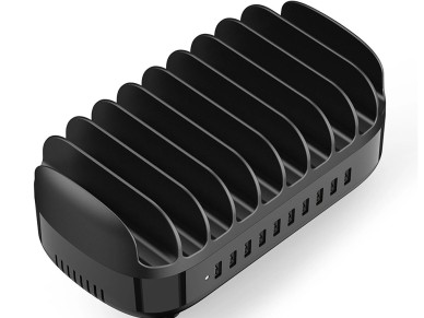 Estaci�n de carga inteligente Orico DUK-10P-V1 con 10 puertos USB-A - Negra