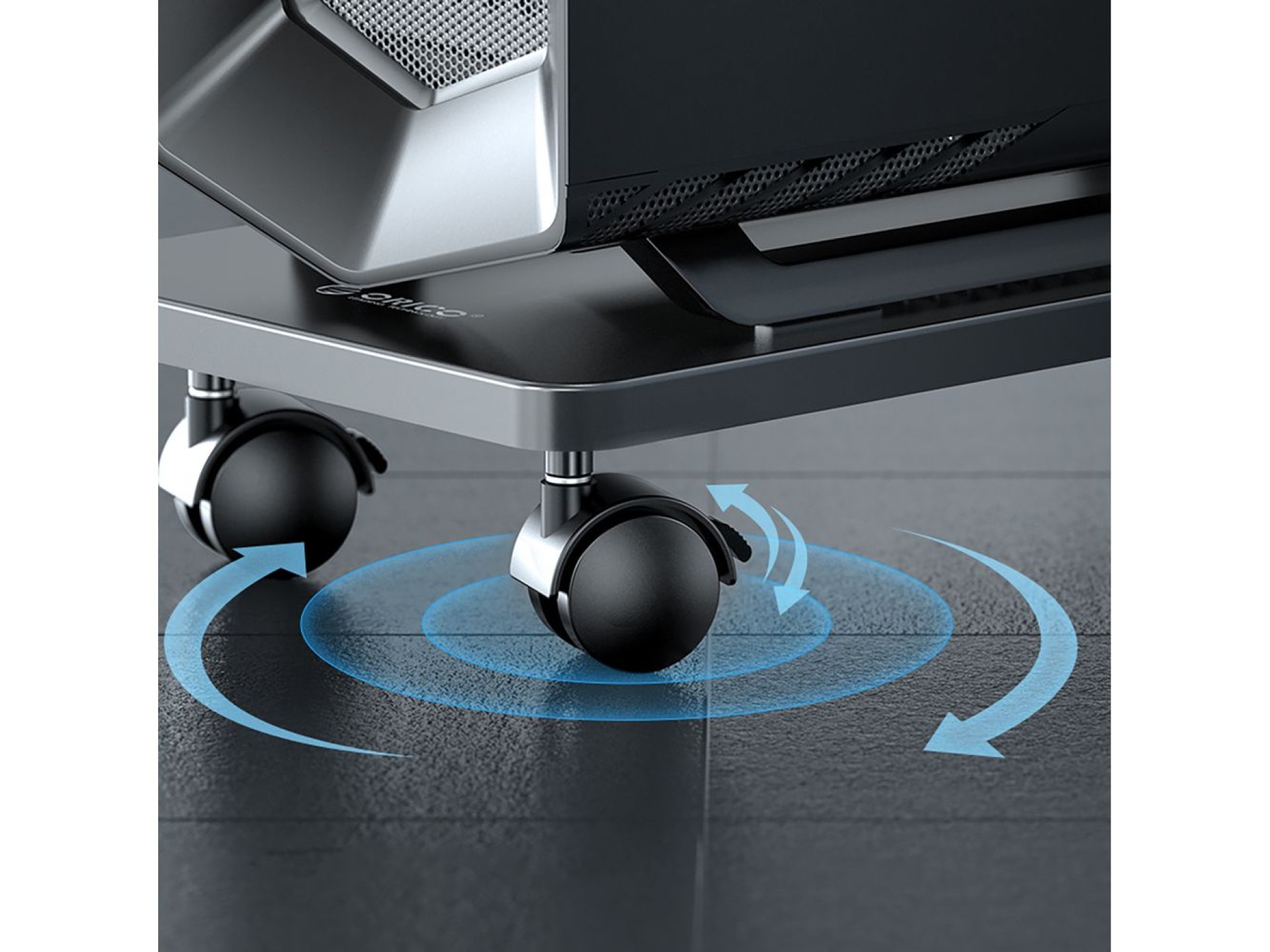Orico CPB6 Computer Stand with Wheels - Black