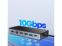 Estación de acoplamiento USB-C Orico OM28PR-G2 con ranura para unidad M.2 + 1 x USB-A 3.2 + 1 x USB- Estación de acoplamiento USB-C Orico OM28PR-G2 con ranura para unidad M.2 + 1 x USB-A 3.2 + 1 x USB-