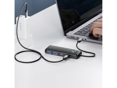 Hub USB-C Orico PAPW2AC-C3 docking station 2x USB-A 3.0 + 2x USB-C 3.0 - black
