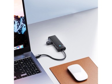 Hub USB-C Orico PAPW2AC-C3 docking station 2x USB-A 3.0 + 2x USB-C 3.0 - black