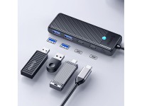 Hub USB-C Orico PAPW2AC-C3, estação de acoplamento com 2 portas USB-A 3.0 e 2 portas USB-C 3.0 - pre Hub USB-C Orico PAPW2AC-C3, estação de acoplamento com 2 portas USB-A 3.0 e 2 portas USB-C 3.0 - pre
