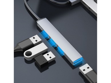 Orico AH-A13 USB-A Hub Docking Station 1x USB-A 3.0 + 3x USB-A 2.0 - Gray