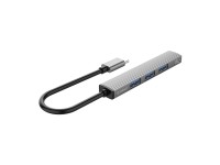 Orico AH-13 USB-C Hub Docking Station 1x USB-A 3.0 + 3x USB-A 2.0 - Gray Orico AH-13 USB-C Hub Docking Station 1x USB-A 3.0 + 3x USB-A 2.0 - Gray