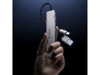 Estación de acoplamiento Orico YSB4-U2 USB-A/USB-C con 2 puertos USB-A 2.0, 1 puerto USB-A 3.0, 1 pu Estación de acoplamiento Orico YSB4-U2 USB-A/USB-C con 2 puertos USB-A 2.0, 1 puerto USB-A 3.0, 1 pu