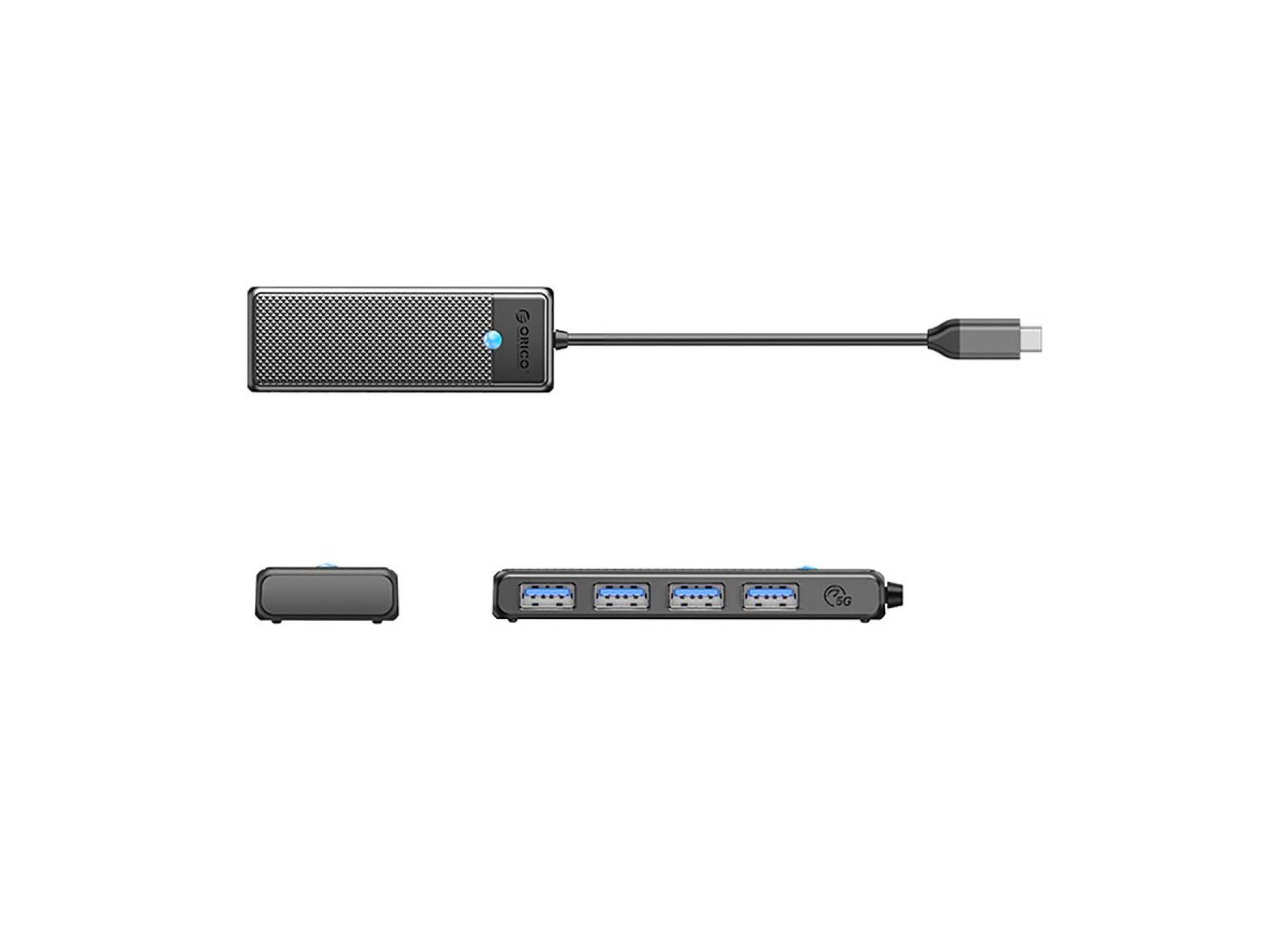 Orico PAPW4A-C3 USB-A Hub Docking Station 4x USB-A 3.0 - Black