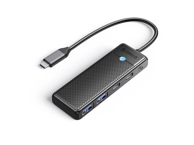 Hub USB-C Orico PAPW2AC-C3 docking station 2x USB-A 3.0 + 2x USB-C 3.0 - black