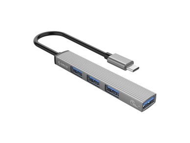 Orico AH-13 USB-C Hub Docking Station 1x USB-A 3.0 + 3x USB-A 2.0 - Gray