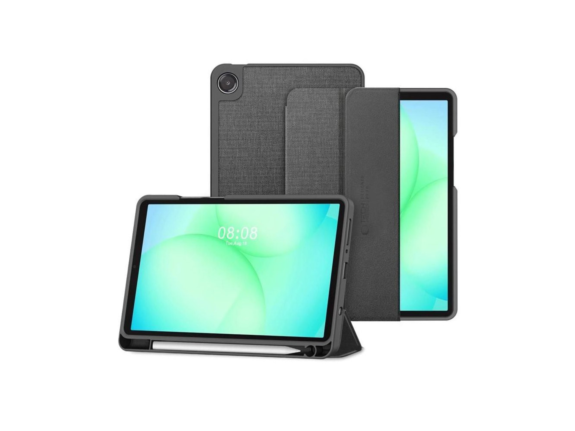 Tech-Protect SC Pen Canvas Case for Samsung Galaxy Tab A9 / A11 8.7 X110 / X115 / X133 / X135 - Gray