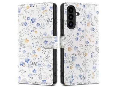 Funda tipo cartera Tech-Protect para Samsung Galaxy A26 5G / A17 4G / 5G - Margaritas con hojas