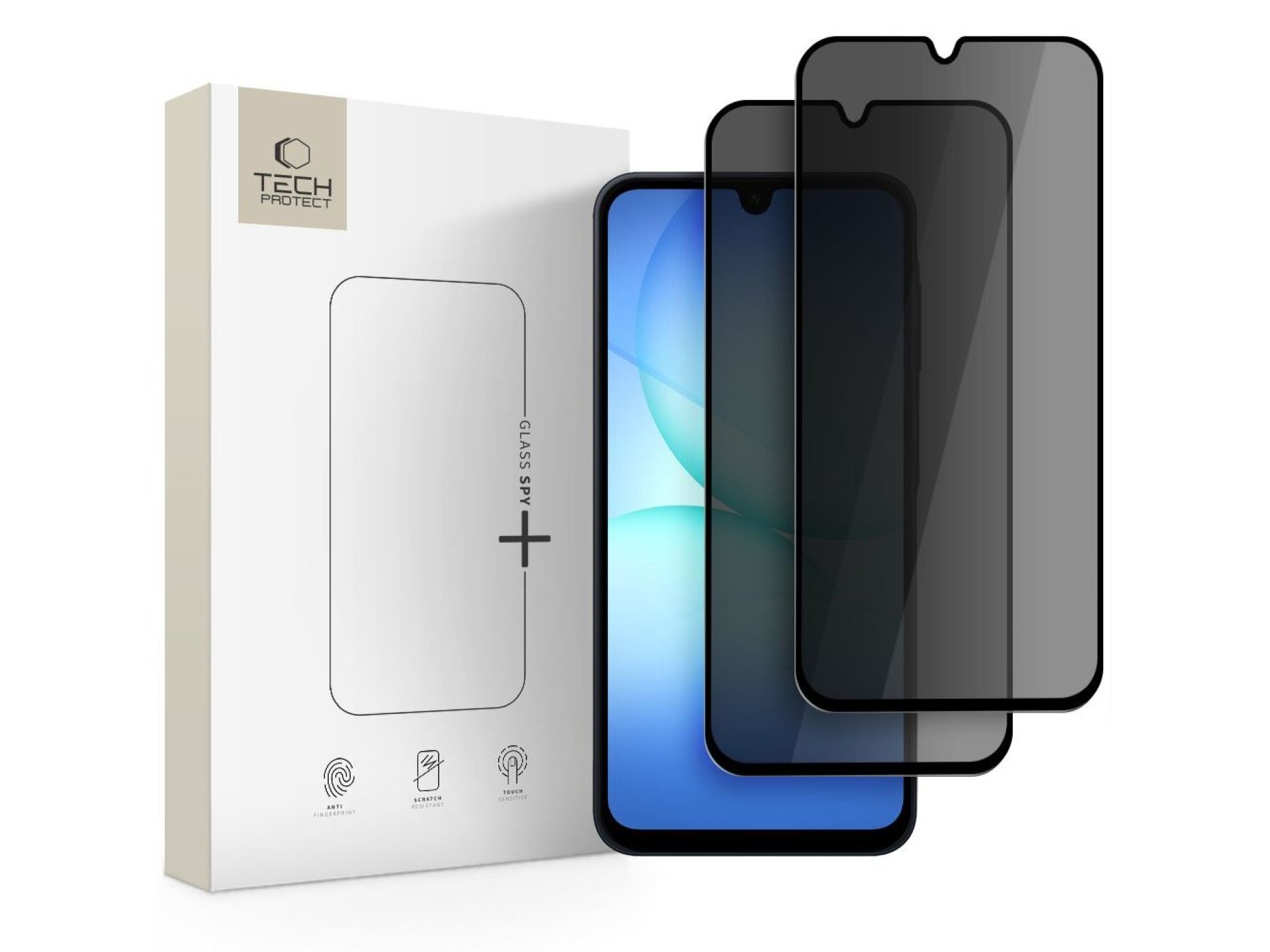 Tech-Protect Glass Spy+ - Pacote com 2 películas de privacidade para Samsung Galaxy A16 4G/5G/A26 5G