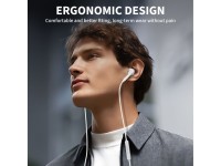 Fones de ouvido Tech-Protect Ultraboost Core G2 USB-C - Branco Fones de ouvido Tech-Protect Ultraboost Core G2 USB-C - Branco