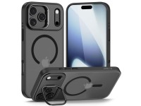 Capa Tech-Protect MagStand MagSafe para iPhone 17 Pro - preto fosco Capa Tech-Protect MagStand MagSafe para iPhone 17 Pro - preto fosco