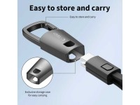 Tech-Protect Ultraboost DNA Cable with Keychain USB-C PD 60W / 3A - Gray Tech-Protect Ultraboost DNA Cable with Keychain USB-C PD 60W / 3A - Gray