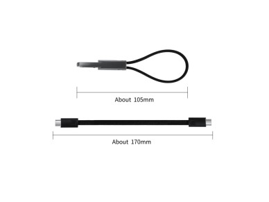 Cable Tech-Protect Ultraboost DNA con llavero USB-C PD 60W / 3A - Gris