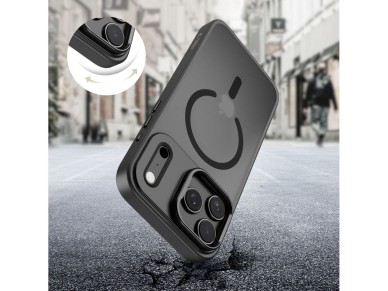 Tech-Protect MagStand MagSafe case for iPhone 17 Pro - matte black Tech-Protect MagStand MagSafe case for iPhone 17 Pro - matte black